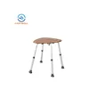 Height Adjustable Bamboo Shower Bench Stool For Shower