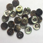 flat 4 hole nature color black mother pearl shell button for man shirts