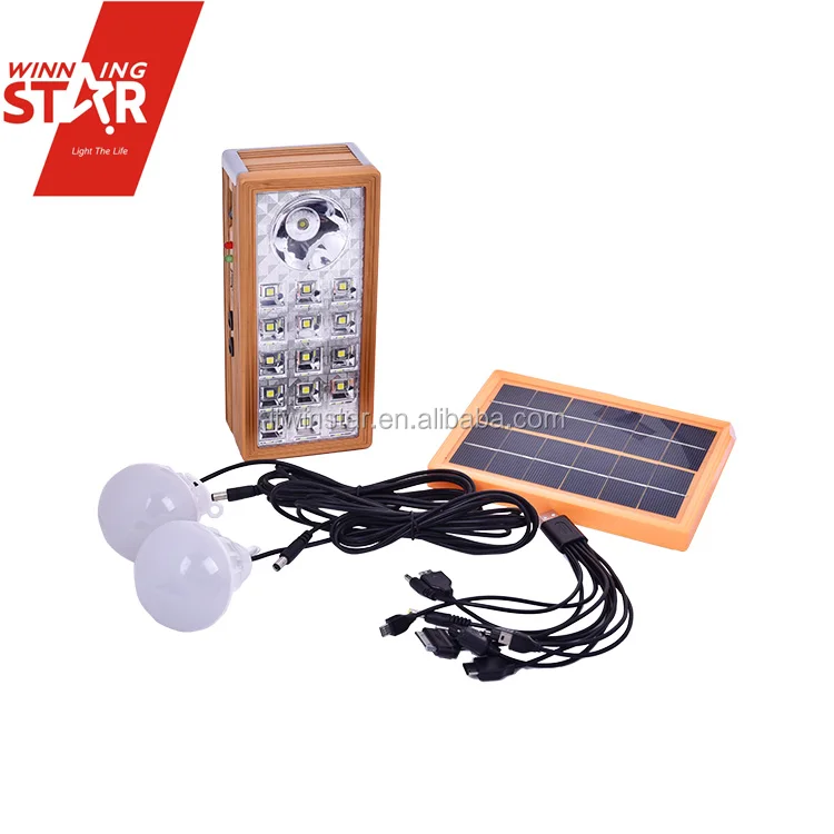 SMD 5050 Portable mini LED rechargeable home lighting solar system for indoor and outdoor
