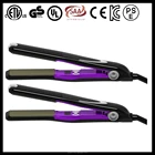 Dual voltage LCD display lockable ceramic personalized hair straightener hair flat iron