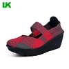 2018 Handmade Knit Shaking Lady Shoes Women Woven Weave Shoes With Strap