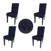 Gold Fortune Spandex Fabric Stretch Dining Room Black Chair Cover
