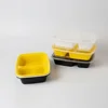Disposable Microwave Lunch Box 2 Compartment Plastic Food Containers