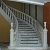 Carrara white marble stairs,indoor marble stairs prefab,stairs for big small house