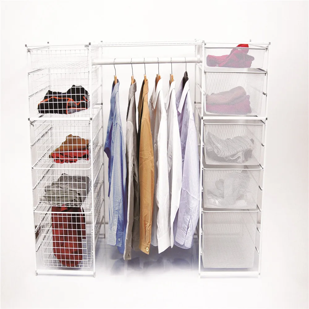 Metal Storage Clothes Basket Pull Out Wardrobe Unit Buy Pull