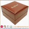 Luxury leather jewelry set box for ring/cufflink packaging with customize logo