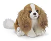 30cm white and brown stuffed Cavalier King Charles dog china plush toys