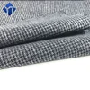 Mills wholesale semi worsted polyester cotton with spandex blended houndstooth winter jacket fabric