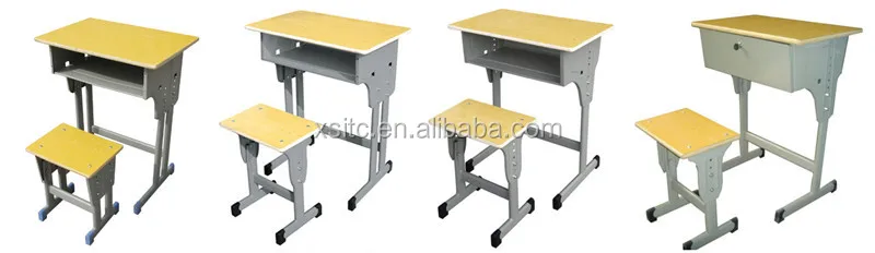 良い形状カラフルなスクールセット用学生机と椅子仕入れ・メーカー・工場