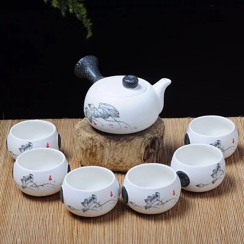 Ceramic porcelain tea set, White 
Ceramic porcelain tea set, White