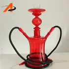 China factory wholesale glass hookah shisha with red color