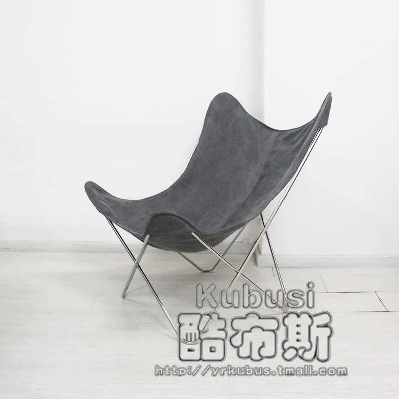 Cool retro Continental Creative Booth thick leather recliner lounger chaise lounge chaise lounge living room