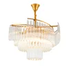 American style decor modern luxury lighting glass brass chandelier