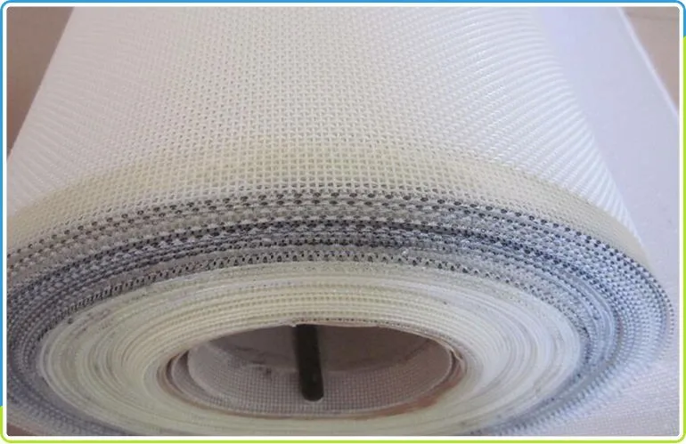 White color Mono filament  Plain Weave polyester conveyor Belt Mesh fabric