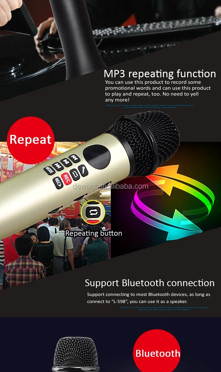 D-L598 ktv card box speaker wireless microphone portable voice amplifier.jpg