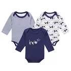 Wholesale new design long sleeve infant romper baby onesie jumpsuit for new born