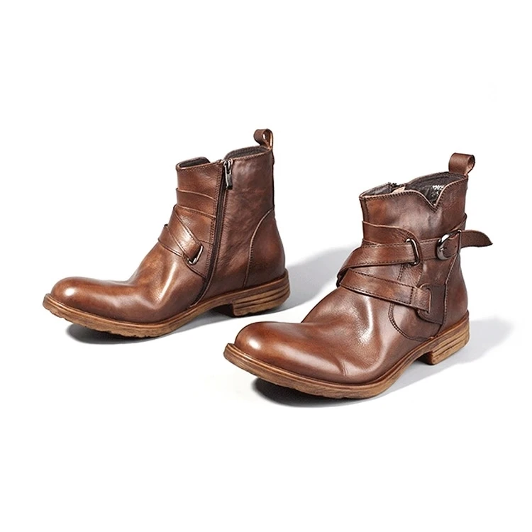 Leather Boots Men Comfortable Soft 