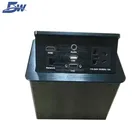 Pneumatic Tabletop Outlets Type Desktop Pop Up Socket HDMI