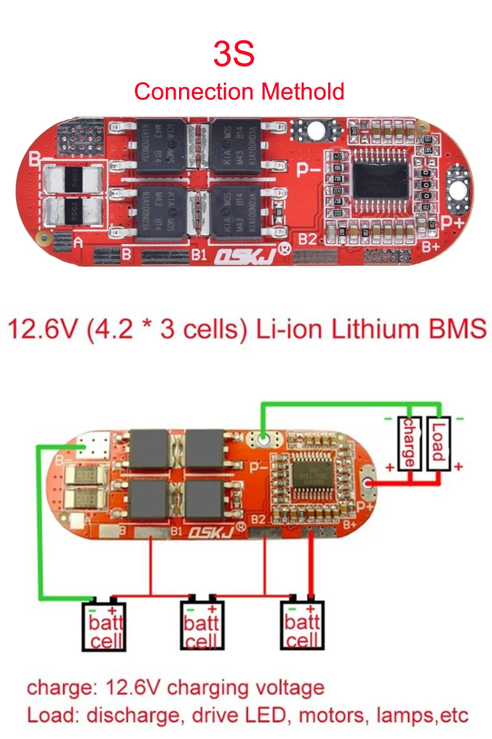 Bms M Dulo De Placa De Circuito De Protecci N De Bater A De Litio Lipo