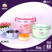 Portable Plastic And Stainless Steel Material Hot Food Pot