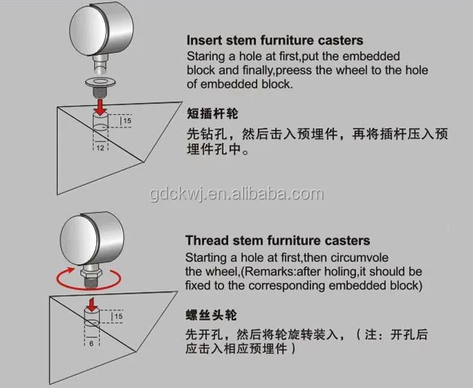 wholesale heavy duty adjustable hospital bed luggage caster wheel office chair heavy duty caster wheels