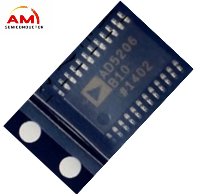 New AD5206BRUZ10 6-channel 256-bit, digitally controlled variable resistor (VR) device wholesale only 2024