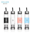 Personalized private label portable tea infuser glass water bottle with tea infuser