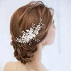 Wholesale Handmade Crystals Flower Wedding Hair Accessories Bridal Pearl Hair Comb For Women