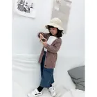 TENG YU 2018 New Long Girls Heavy Cashmere Sweater Kids Cashmere Sweater Cardigan