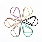Custom Logo Metal Water Drop Shape Paper Clip With Plastic Box