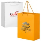 High quality luxury black blue craft custom printed paper bags gift bags