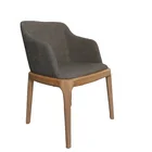 wood leg chair fabric seating for indoor furniture