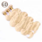 wholesale cheap natural 613 blonde brazilian human hair weave bundles