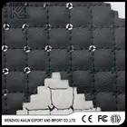 PU material finished leather to embroidered
