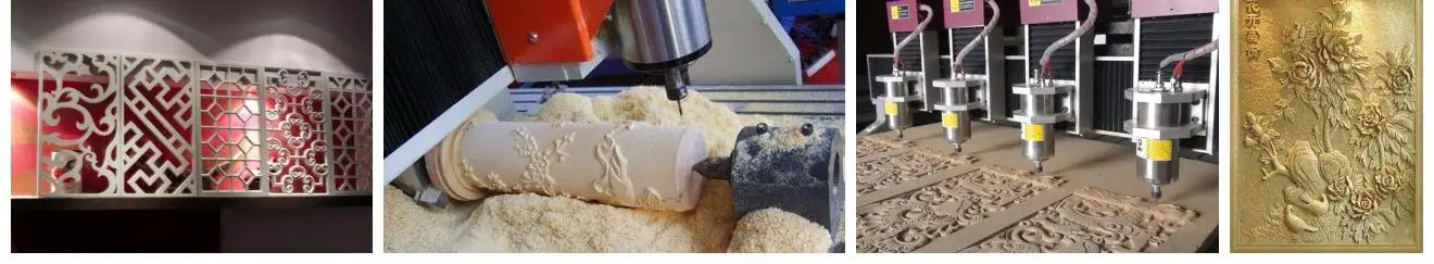 Kitchen cabinet multi spindles 3 axis four water cooled cnc router machine
