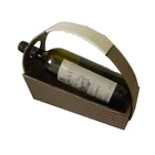 Hotel PU Leather Wine Storage Holder Storage Gift Baskets Box