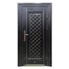 Front low price metal decorative ghana steel security door with 2 locks