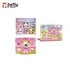 Princess castle diy puzzle cardboard toy house with furniture