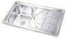 Online shopping most hotsale single bowl stainless steel kitchen sink with tray