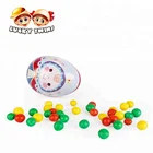 wholesale colorful candy toy chocolate egg with biscuit
