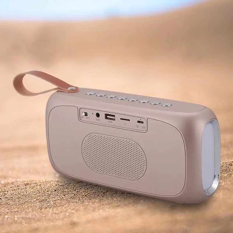 HY-28 mini alarm clock bluetooth speaker with led light - ANKUX.COM