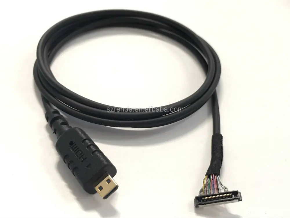Round coaxial HDMI CABLE TO I-PEX JAE LVDS CABLE