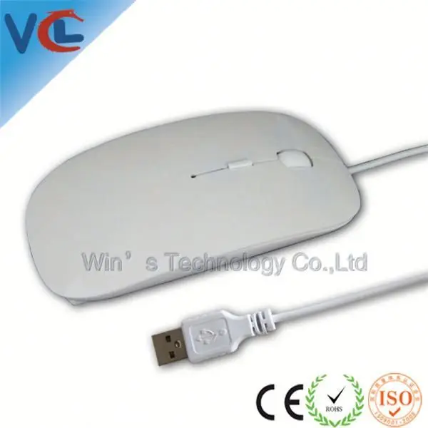 Chrismas promotional gift Wired USB Optical computer mouse usb for apple