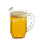 1400ml 1.4L Old Fashion handgrip water juice Ice Tea jug Swirl Unbreakable Polycarbonate PC Clear Plastic Beer Pitcher