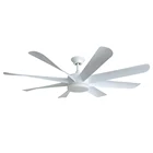Big size industrial strong cold air wind BLDC DC motor low voltage and noise gym ceiling fan for malaysia