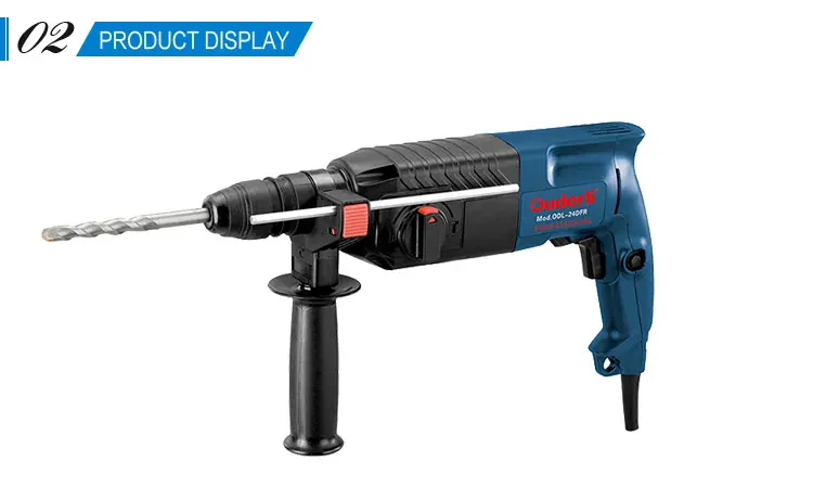 Ouderli 24mm Rotary Hammer Drill Electric With Auxiliary Handle Carpenter Tools Z1C-ODl-24DFR