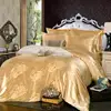 Turkish Satin jacquard bedding sheet sets comforter set duvet cover