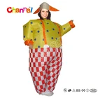 Cheap Wholesale Funny Fat Inflatable Circus Clown Costume For Adult And Women