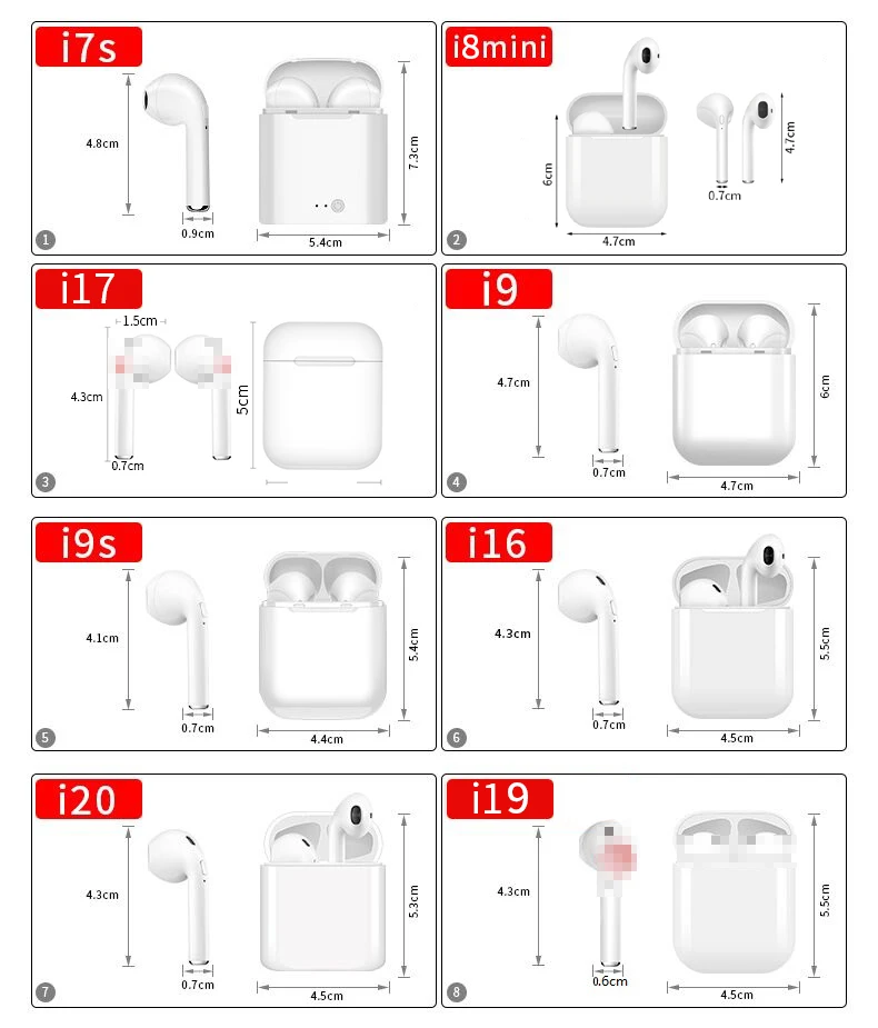 i19 tws pop-up window Headset blue tooth wireless touch function Earphone automatic pairing Headphone Earbud - ANKUX.COM