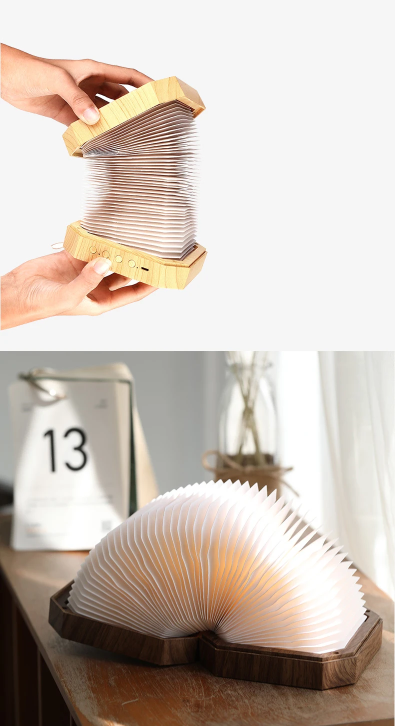 Led Bluetooth Book Light Speaker USB Charging Wireless Portable Audio Player for Mobile Phone Tablet and Computer - ANKUX.COM